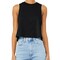 BELLA + CANVA Women's Racerback Crop Tank, Lightweight Sleeveless T-Shirt for Crafting